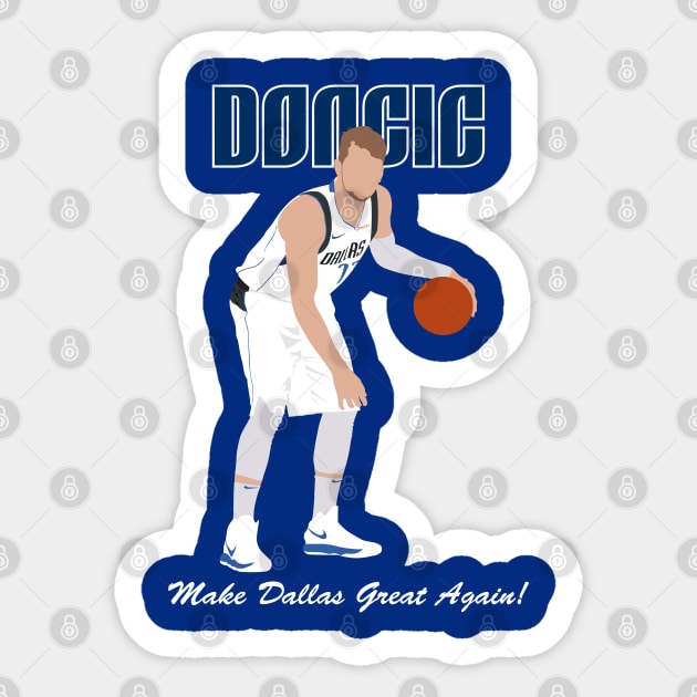 Doncic : make dallas Great again Sticker by AlonaGraph